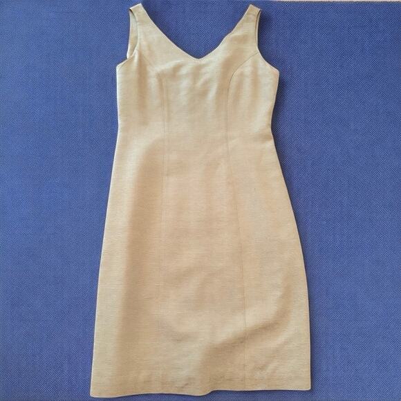 Vintage Tommy Bahama Silk Mini Dress Sage Size 2 - Picture 2 of 5